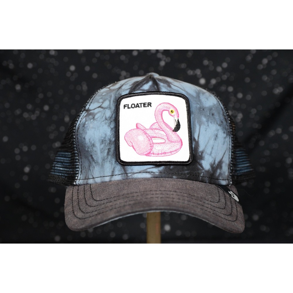 Goorin Bros Floater Hat Cap Mens One Size Blue Flamingo Trucker Snap Back Beach
